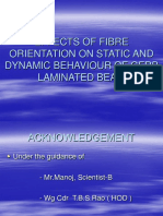 Effects of Fibre Orientation on Static and Dynamic Behaviour of GFRP Laminated Beam