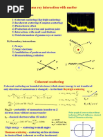 Gamma Ray Interaction With Matter: A) Primary Interactions