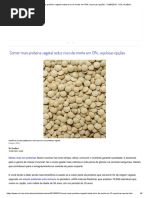 Comer Mais Proteína Vegetal Reduz Risco de Morte Em 13%; Veja Boas Opções - 31-08-2019 - UOL VivaBem