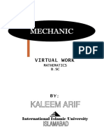 Mechanics Virtual Work Kaleem Arif PDF