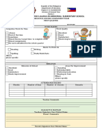 Anecdotal Record Assessment Form