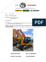 Foton Phils. Mr. Emmanuel Cornel (Cdm6060 Chain Type Backhoe)