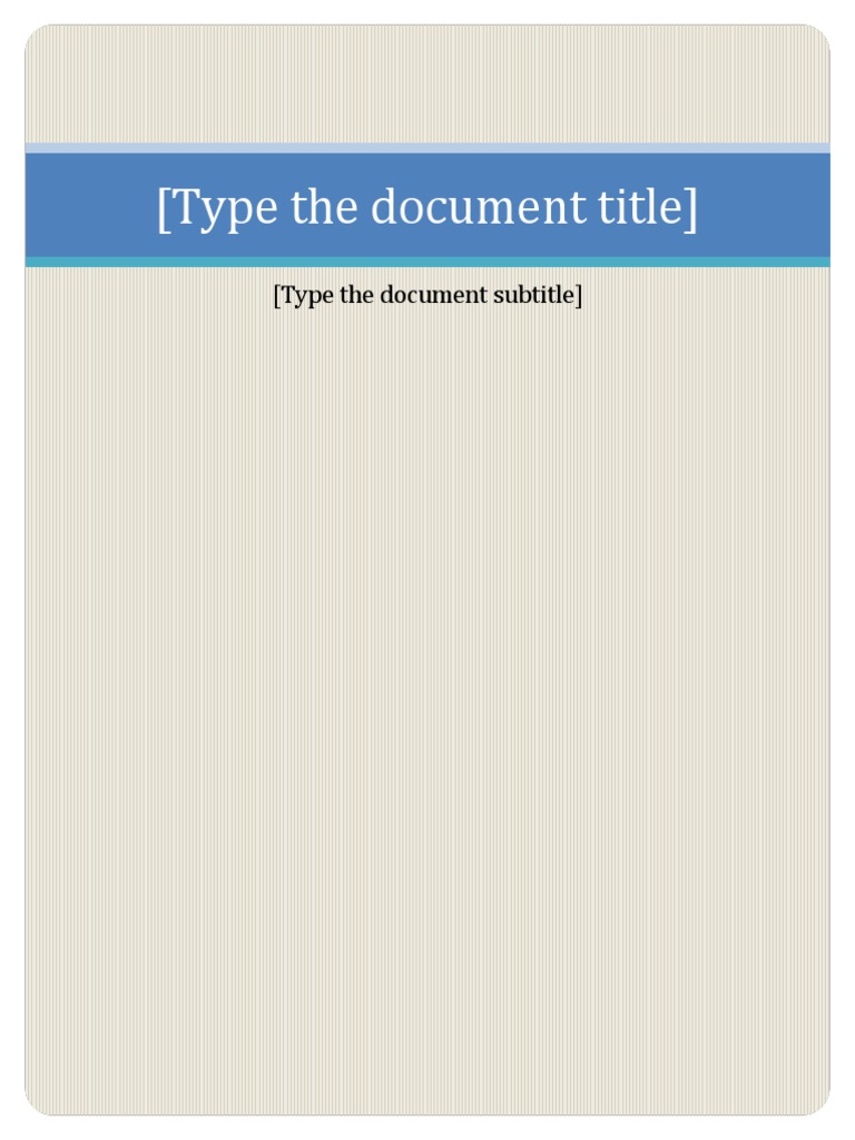 Type The Document Subtitle | PDF
