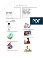 Profesiones, Numeros Ordinales, Dias y Meses PARA EVALUACION