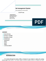 Hospital Management System: C.S.E 6 Sem. Submitted by