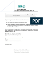 Akuan Berkanun CIDB PDF