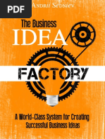 The Business Idea Factory - A World-Class System For Creating Successful Business Ideas PDF