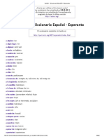 Esperanto Espáñol