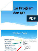 Struktur Program Input Output