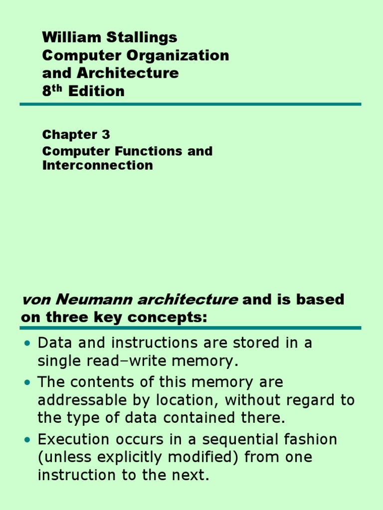 William Stallings Computer Organization and Architecture 8 Edition ...
