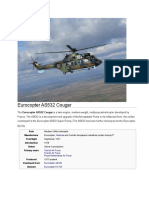 Eurocopter AS532 Cougar: Role Manufacturer First Flight Status Primary Users