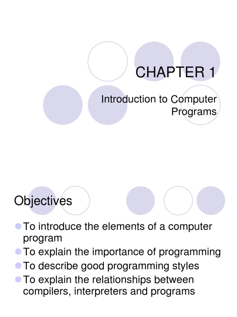 Chapter 1 Intro HF | PDF | Programming Language | Computer Program