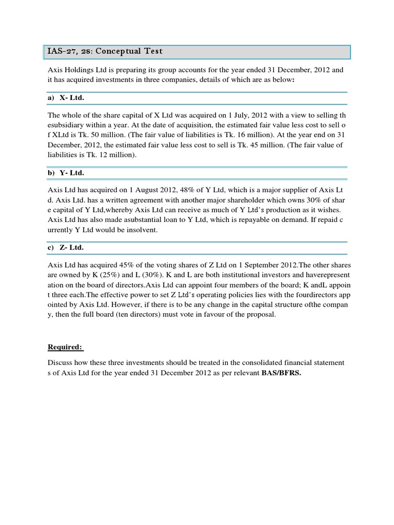 Axis PDF Board Of Directors Fair Value