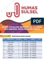 Kerjasama Kemitraan Media Online, TV, Radio, Dan Nasional