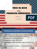 Panahong Amerikano (GRP#3 11 - Stem)