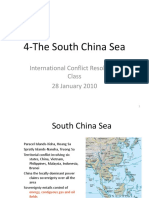 4-The South China Sea: International Conflict Resolution Class 28 January 2010