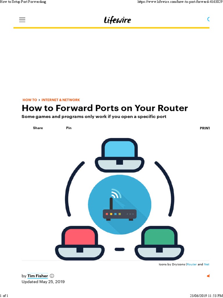 How To Setup Port Forwarding | PDF