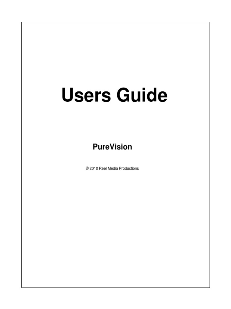 PureVision Manual | PDF | Graphical User Interfaces | Filename