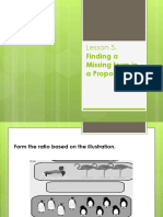 Lesson 5.: Finding A Missing Term in A Proportion