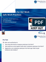 Familiarization For Hot Work Safe Work Practices