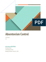 Absenteeism Control Guidelines
