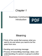 Business Communication Introduction