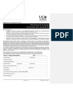 PHD Research Proposal (6 Months Post-Enrolment) : Department of Geological Science