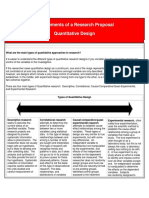 Key Elements of A Research Proposal Quantitative Design