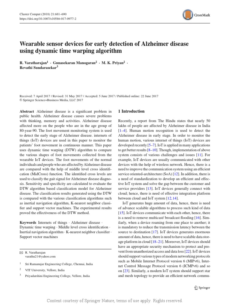 Wearable Sensor Devices | PDF | Internet Of Things | Statistical ...