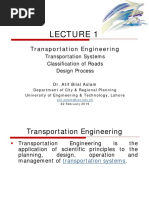 Lect 1 - Transportation Engineering