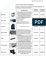 Assignment 1 - Build Your Dream Rig