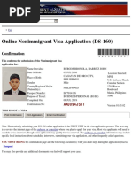 DS-160 Visa Application Sample Form | PDF | Travel Visa | Social ...