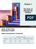 The Role of Managerial Finance - Pearson
