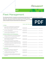 CCI RM215 Checklist Fleet Management 0718