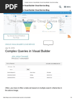 Complex Queries in Visual Builder