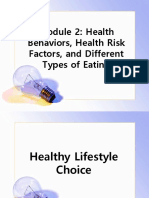 Module 2: Health Behaviors, Health Risk Factors, and Different Types of Eating