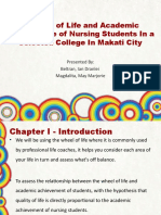 Balance of Life and Academic Performance of Nursing Students in A Selected College in Makati City