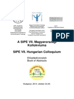 SIPE VII. Hungarian Colloquium - Book of Abstracts