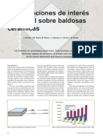 Investigaciones de Interés Industrial Baldosas Cerámicas