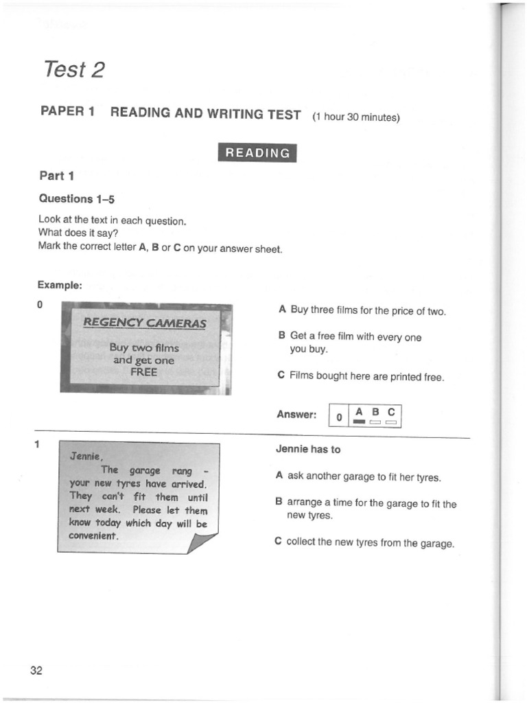 PET - Test 2 & 3 PDF | PDF