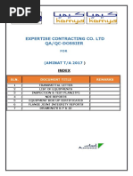 Expertise Contracting Co. LTD Qa/Qc-Dossier: (AMINAT T/A 2017