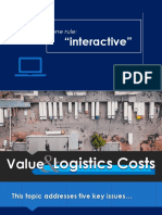 Value and Logistics Costs - Junnel Camingawan, MSIEM PUP-Graduate School