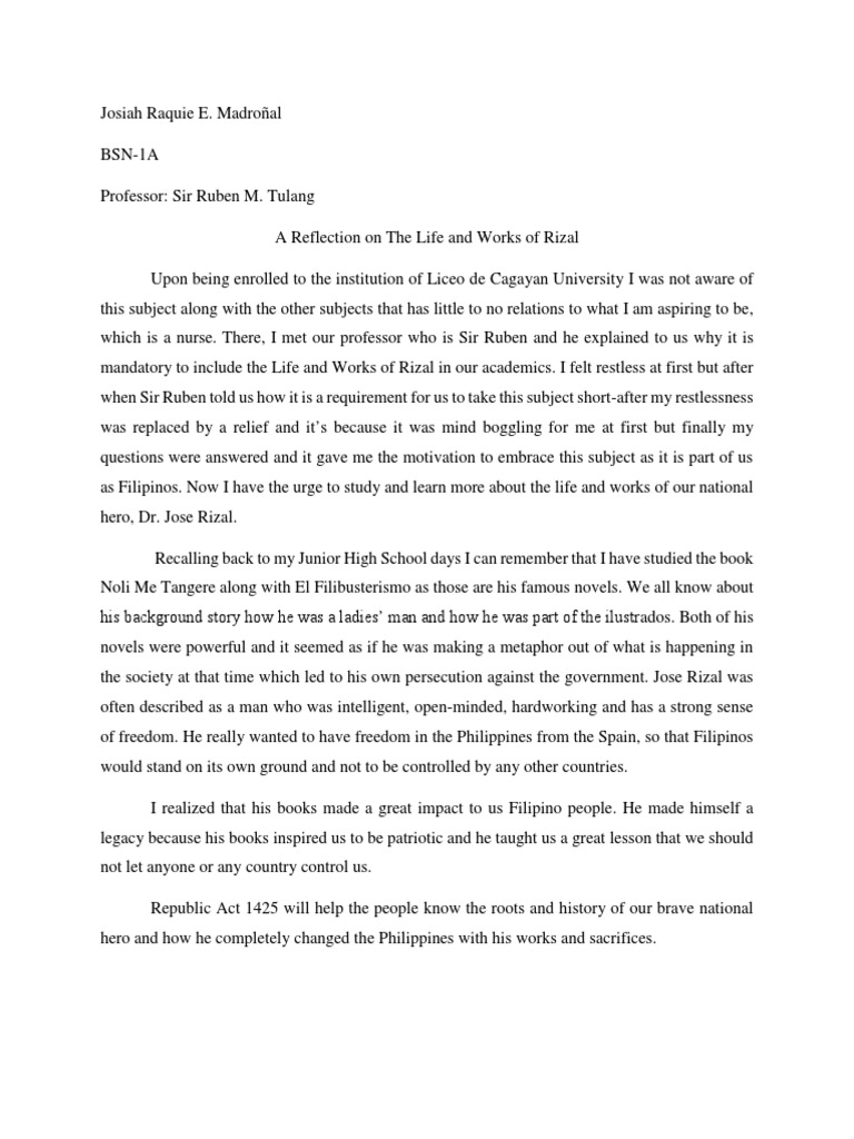 jose rizal essays and articles