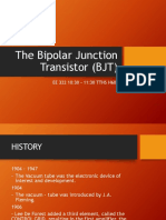 The Bipolar Junction Transistor (BJT) : EE 322 10:30 - 11:30 TTHS H601