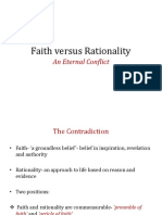 Faith Versus Rationality