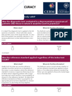 DIAGNOSTIC ACCURACY STUDIES: VALIDITY, BLINDING, AND RESULTS