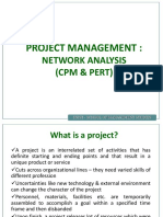 Project Management:: Network Analysis (CPM & Pert)