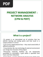 Project Management:: Network Analysis (CPM & Pert)