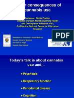 Cannabis use and health risks: A longitudinal study of effects on mental health, respiratory function and periodontal disease
