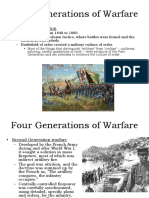 Four Generations of Warfare: - The First Generation